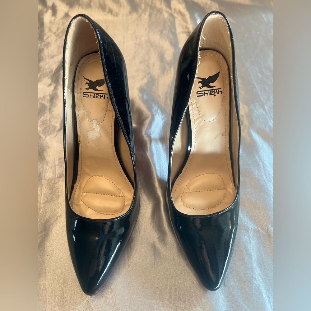 Shiekh Glossy Black Women's Heels